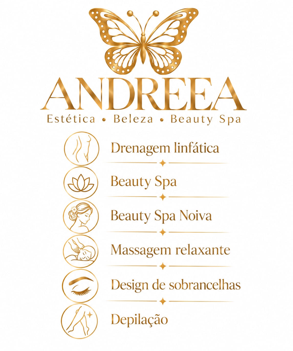 Serviços Andreea Estética e Beleza